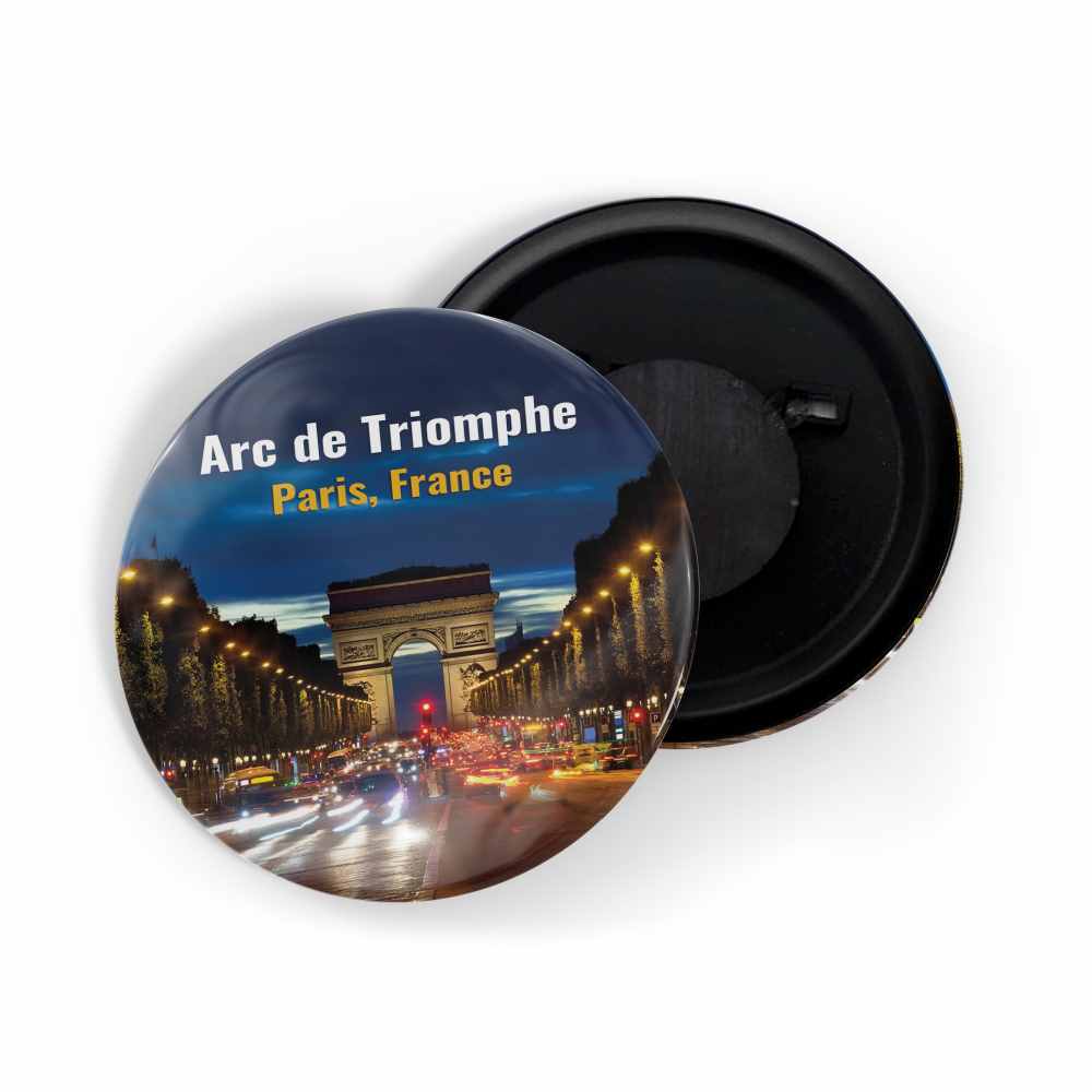 dhcrafts Fridge Magnet Multicolor Famous Tourist Place Arc De Triomphe Paris France Glossy Finish Design Pack of 1